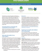 Introduction and glossary for tree pests and diseases info sheets